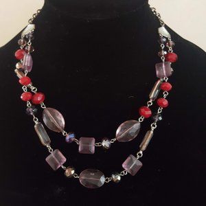 Necklace and 2 sets earrings